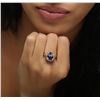 Image 3 : 14KT Rose Gold 4.04ct Tanzanite and Diamond Ring