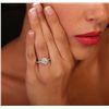 Image 2 : 14KT White Gold 1.12ctw Diamond Ring
