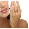 Image 3 : 14KT Rose Gold 0.91ctw Diamond Ring