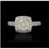 Image 4 : 14KT White Gold 1.24ct Diamond Ring