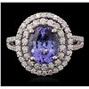 Image 5 : 14KT White Gold 2.52ct Tanzanite and Diamond Ring