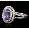 Image 6 : 14KT White Gold 2.52ct Tanzanite and Diamond Ring