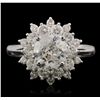 Image 4 : 14KT White Gold 2.40ctw Diamond Ring