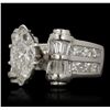 Image 5 : Platinum 1.57ct SI3/G EGL USA Certified Diamond Ring