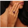 Image 2 : 14KT Yellow Gold 7.74ct Ruby and Diamond Ring