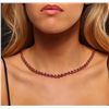 Image 2 : 14KT Rose Gold 38.40ctw Tourmaline and Diamond Necklace