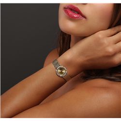 Ladies Cyma Vintage 14KT Yellow Gold Diamond Wristwatch