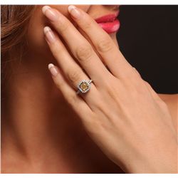 18KT White Gold 1.98ctw Diamond Ring