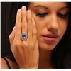 Image 3 : 14KT Rose and White Gold 3.10ct Tanzanite and Diamond Ring
