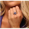 Image 1 : 14KT Yellow Gold 3.04ct Tanzanite and Diamond Ring