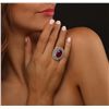 Image 3 : 14KT Two-Tone Gold 10.27ct Ruby and Diamond Ring