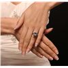 Image 3 : 14KT White Gold 2.15ct Aquamarine and Diamond Ring