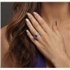 Image 2 : 14KT White Gold 3.60ct Tanzanite and Diamond Ring