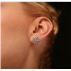 Image 3 : 14KT White Gold 1.40ctw Diamond Earrings