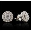 Image 5 : 14KT White Gold 1.40ctw Diamond Earrings