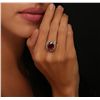 Image 2 : 14KT Yellow Gold 8.92ct Ruby and Diamond Ring