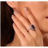 Image 3 : 14KT White Gold 4.81ct Tanzanite and Diamond Ring