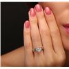 Image 1 : 14KT Two-Tone 1.29ctw Heart Cut Diamond Ring