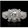 Image 3 : 18KT White Gold 1.85ctw Diamond  Ring