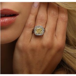 Platinum EGL Certified 5.79ctw Diamond Ring