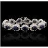 Image 5 : 14KT White Gold 30.16ctw Sapphire and Diamond Bracelet