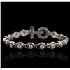 Image 4 : 14KT White Gold 3.00ctw Diamond Tennis Bracelet