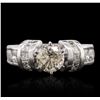 Image 4 : 14KT White Gold 4.05ctw Diamond Ring