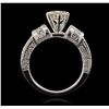 Image 6 : 14KT White Gold 4.05ctw Diamond Ring