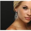 Image 3 : 18KT White Gold 3.71ctw Diamond Earrings