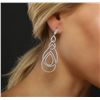 Image 4 : 18KT White Gold 3.71ctw Diamond Earrings