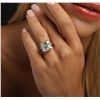 Image 2 : Platinum 10.12ctw Diamond Ring