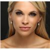 Image 2 : Platinum and 18KT Yellow Gold EGL Certified 2.84ctw Diamond Earrings