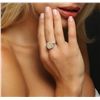Image 3 : Platinum and 18KT Yellow Gold EGL Certified 3.57ctw Diamond Ring