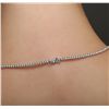 Image 3 : 18KT White Gold 6.28ctw Diamond Necklace