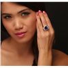 Image 1 : 14KT Yellow Gold 12.12ct GIA Certified Tanzanite and Diamond Ring