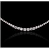 Image 6 : 18KT White Gold 5.25ctw Diamond Necklace