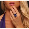 Image 3 : 14KT White Gold 21.19ct GIA Cert Tanzanite and Diamond Ring