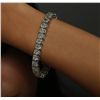 Image 4 : Platinum 27.50ctw Diamond Tennis Bracelet