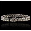 Image 9 : Platinum 27.50ctw Diamond Tennis Bracelet