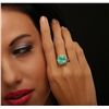 Image 1 : 14KT White Gold 7.53ct Emerald and Diamond Ring