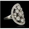 Image 5 : 14KT White Gold 2.00ctw Ring