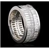 Image 2 : Platinum 10.16ctw Diamond Ring