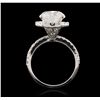 Image 7 : 14KT White Gold 5.02ct EGL Certified Brilliant Cut Diamond Ring