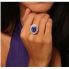 Image 3 : 14KT White Gold 8.01ct Tanzanite and Diamond Ring