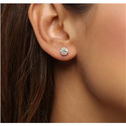 14KT White Gold 2.31ctw Diamond Earrings