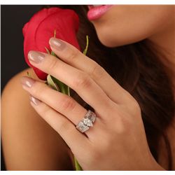 14KT White Gold 0.77ct SI2/G EGL USA Certified Diamond Ring
