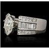 Image 4 : 14KT White Gold 0.77ct SI2/G EGL USA Certified Diamond Ring