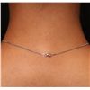 Image 3 : 14KT White Gold 2.47ct Tanzanite and Diamond Pendant