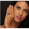 Image 1 : 14KT White Gold 3.27ctw Black Diamond Ring