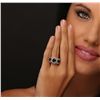 Image 2 : 14KT White Gold 3.27ctw Black Diamond Ring